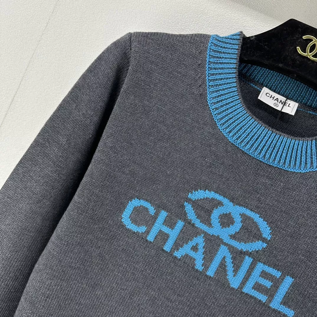 chanel sweaters manches longues pour femme s_127a36a2